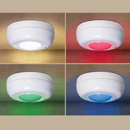 Hoover LED 5 Puck Lights Multi Color Motion Activated w/ Remote Control Easy Installation - UproMax