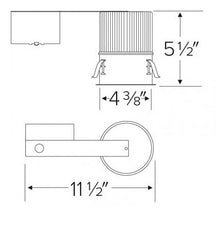 4" LED Remodel IC Airtight Housing 3000K Warm White ELDR46ICA - UproMax