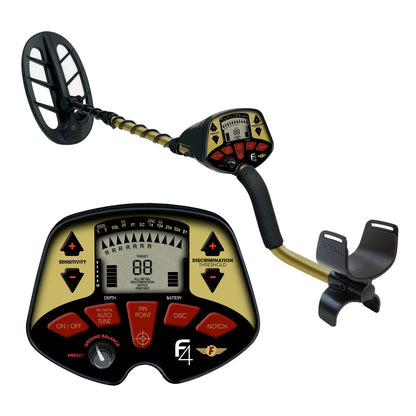 Fisher F4 Metal Detector 11 Inches DD Waterproof Search Coil Coin Relic Beach Free S/H - UproMax