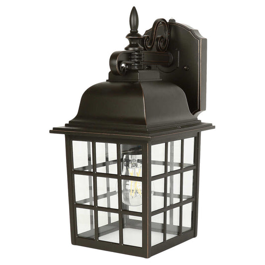 FEIT Electric LED Outdoor Security Lantern 15" High Oil Rubbed Bronze Finish - UproMax