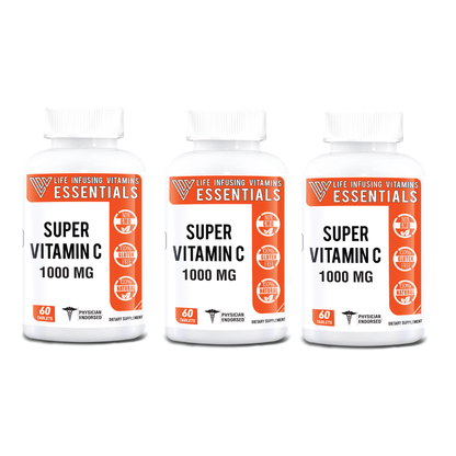 Super Vitamin C 1000 mg No Gluten No GMO Sodium Free - UproMax