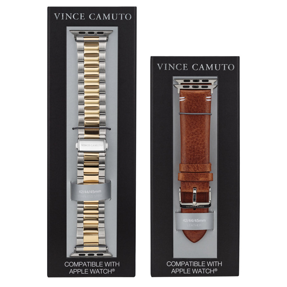 Vince Camuto Cobble Hill Collection Men's Apple Watch Band Set - UproMax