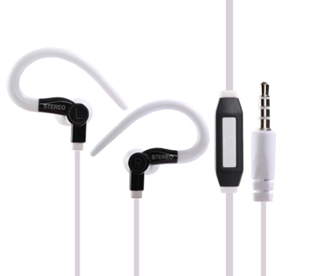 Sport Earphone Wired In-Ear headset Headphone Universal With Mic For Mobile Phone Black - UproMax