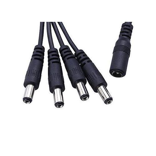 Cable Splitter 4 In 1 Adapter for CCTV DC Power 5.5 x 2.1mm 1 Female to 4 Male - UproMax
