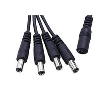 Cable Splitter 4 In 1 Adapter for CCTV DC Power 5.5 x 2.1mm 1 Female to 4 Male - UproMax