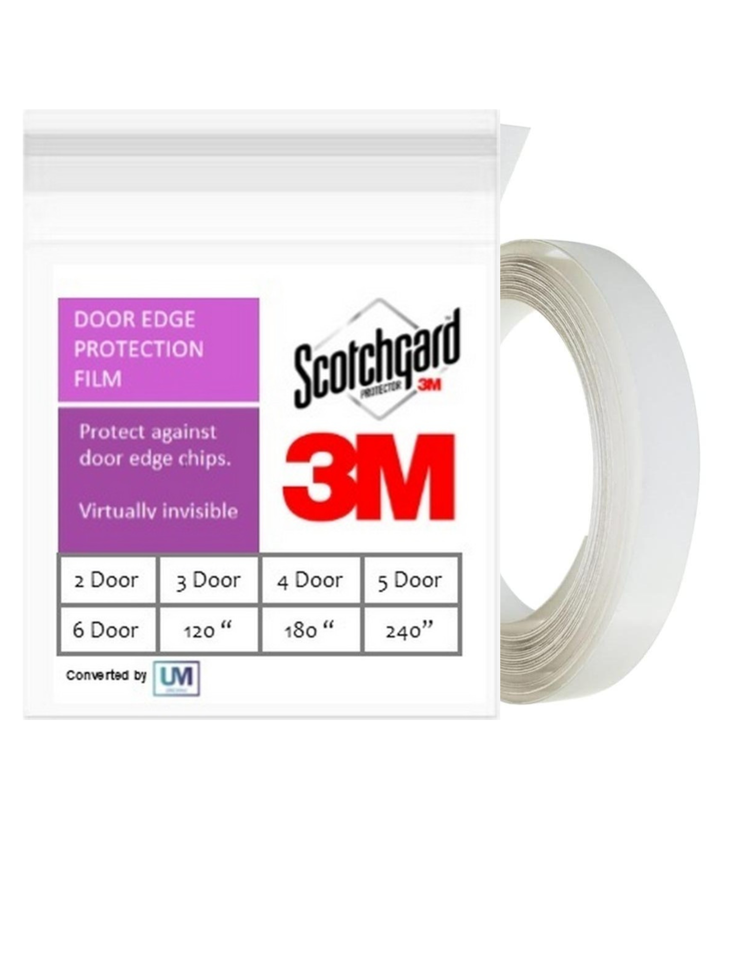 3M 240 Door Edge Guard Anti Scratch Scotchgard Clear Paint Film