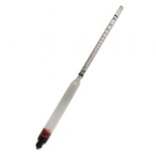 Upromax Hydrometer Alcohol Meter Test Kit: Distilled Alcohol  0-200 Proof Deluxe Set Traceable Alcoholmeter with Glass Jar for Proofing Distilled Spirits - UproMax