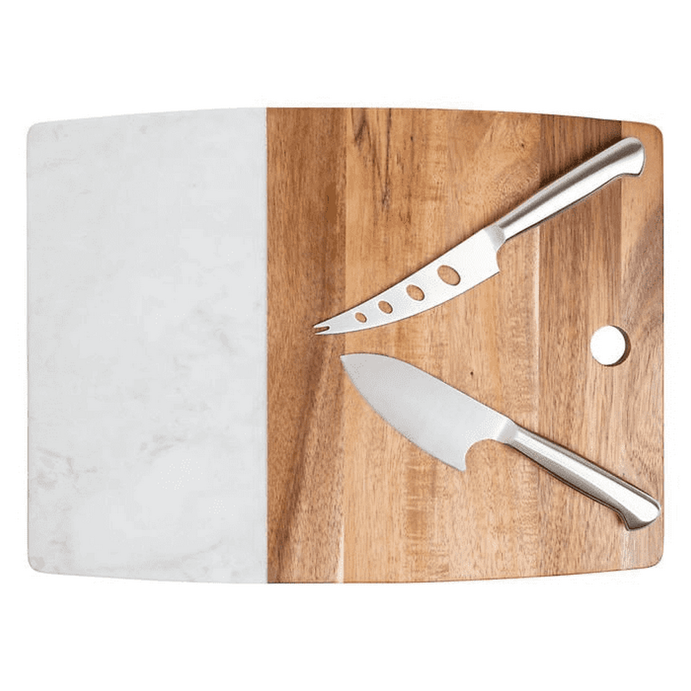 Acacia & Marble Cheese Board 3 piece Set CoreHome - UproMax