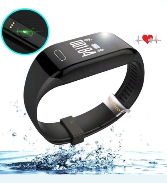 Fitness Tracker Wristband with Heart Rate monitor Activity Watch Android / iOS - UproMax